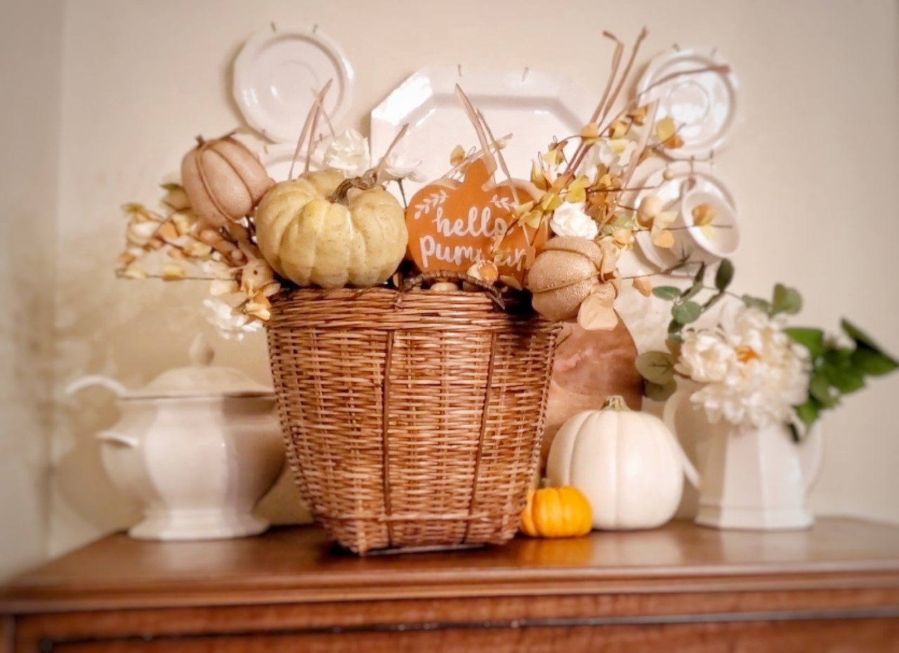 Super Easy Fall Basket DIY with a Trick