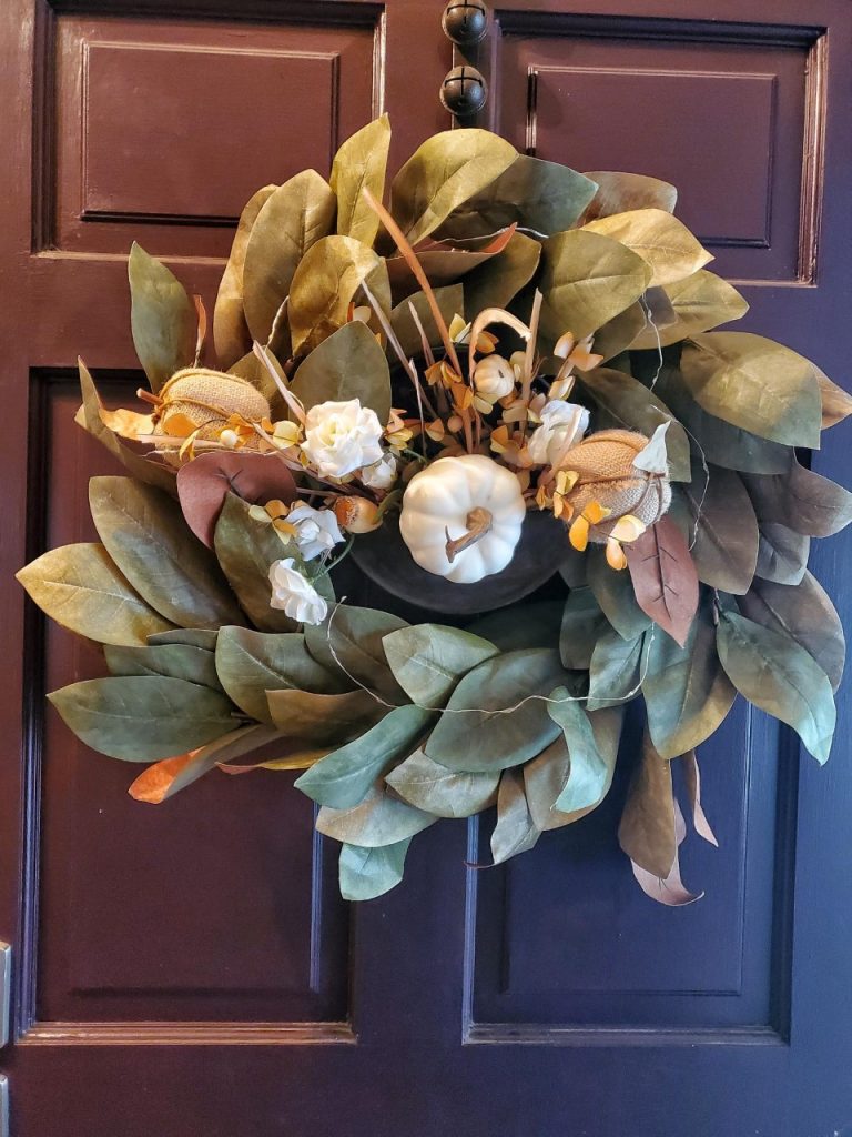 A Simple Magnolia Market Fall Wreath DIY For Front Door