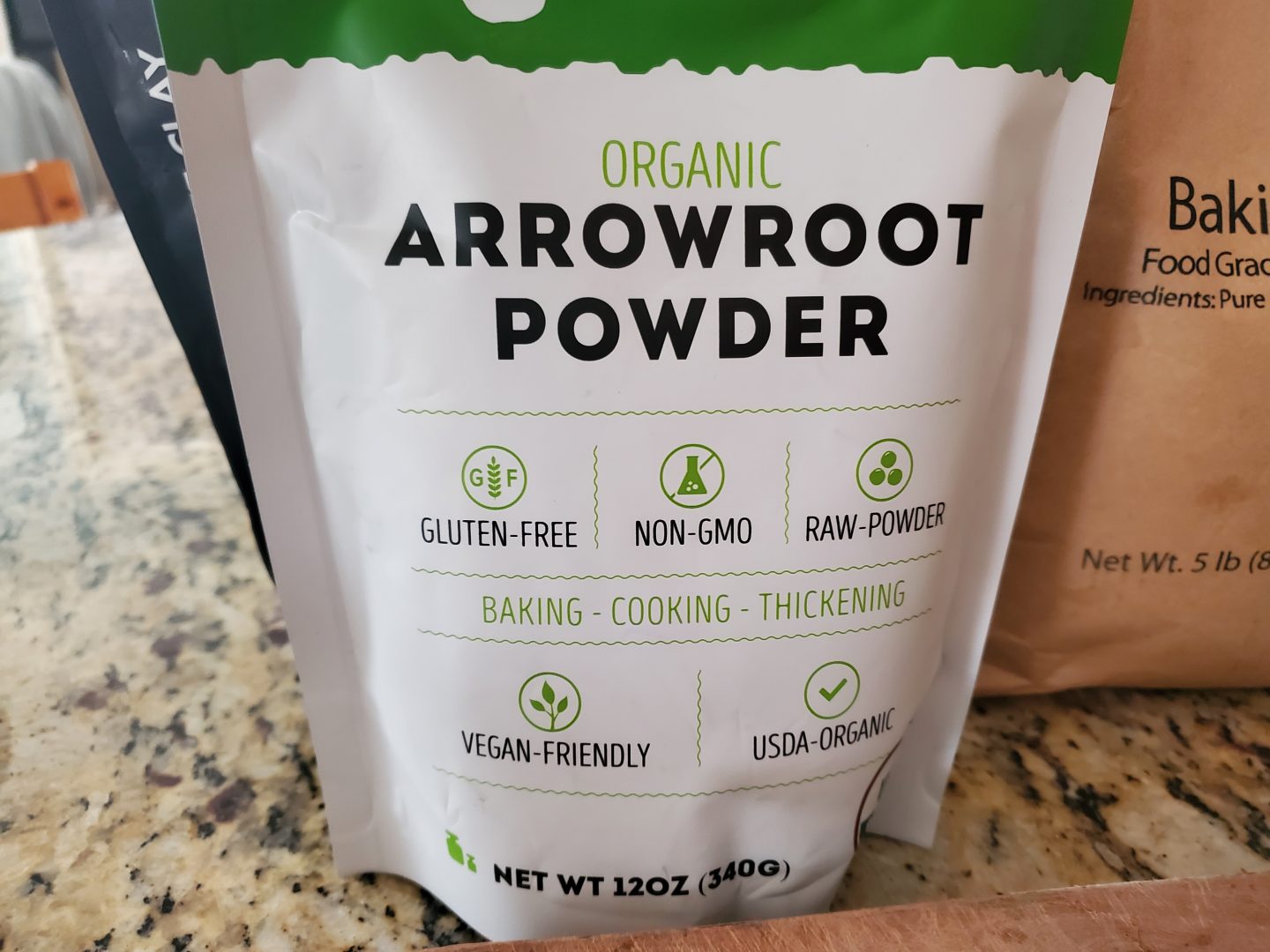 Arrowroot powder for making homemade deodorant.