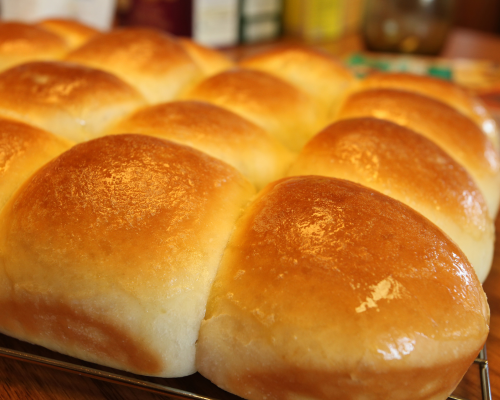 Dinner rolls to make tea sandwiches for a Victorian Tea Party.